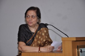 Justice Sujata Manohar addresses the gathering